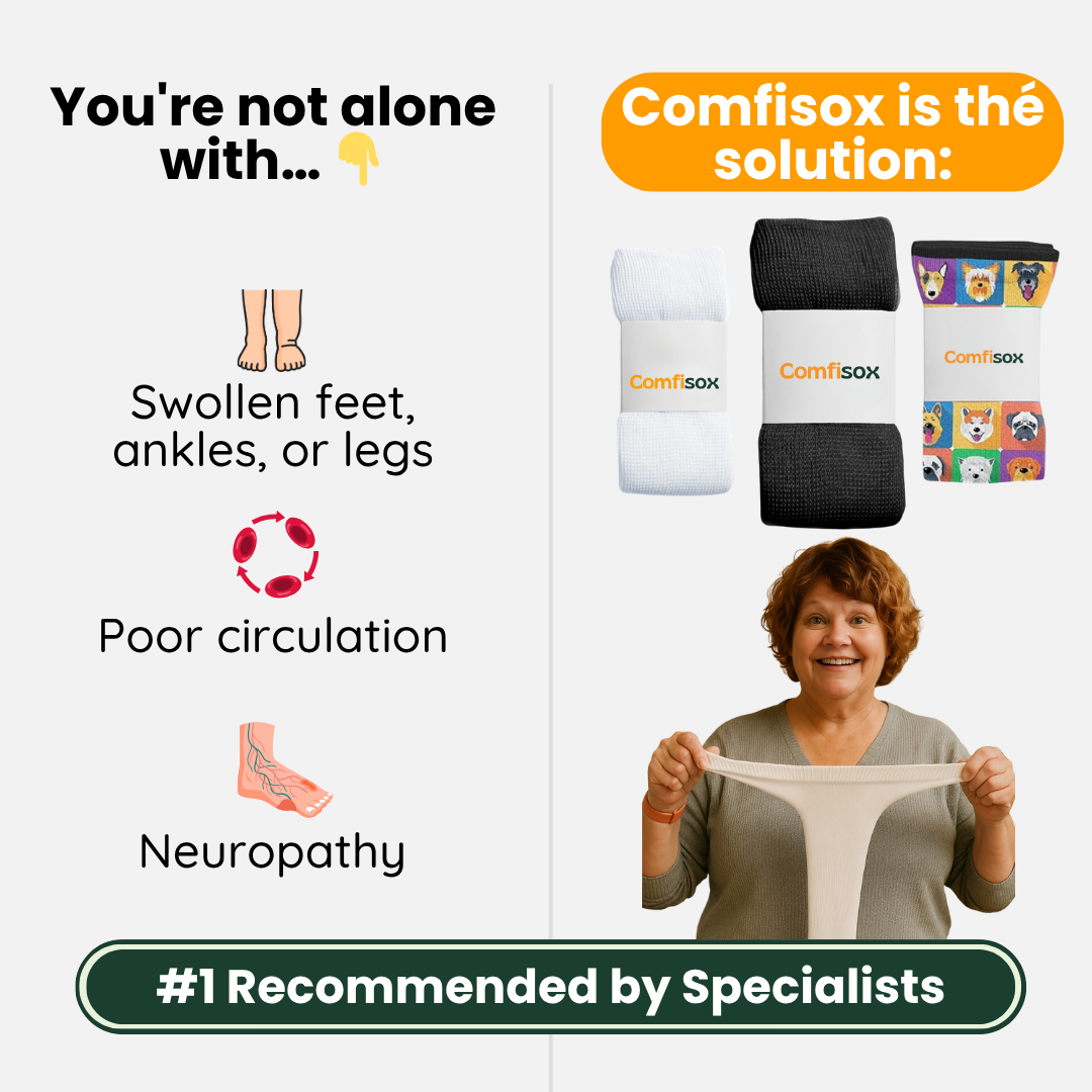 3-Pack White | Pain Relief ComfiStretch™ Socks