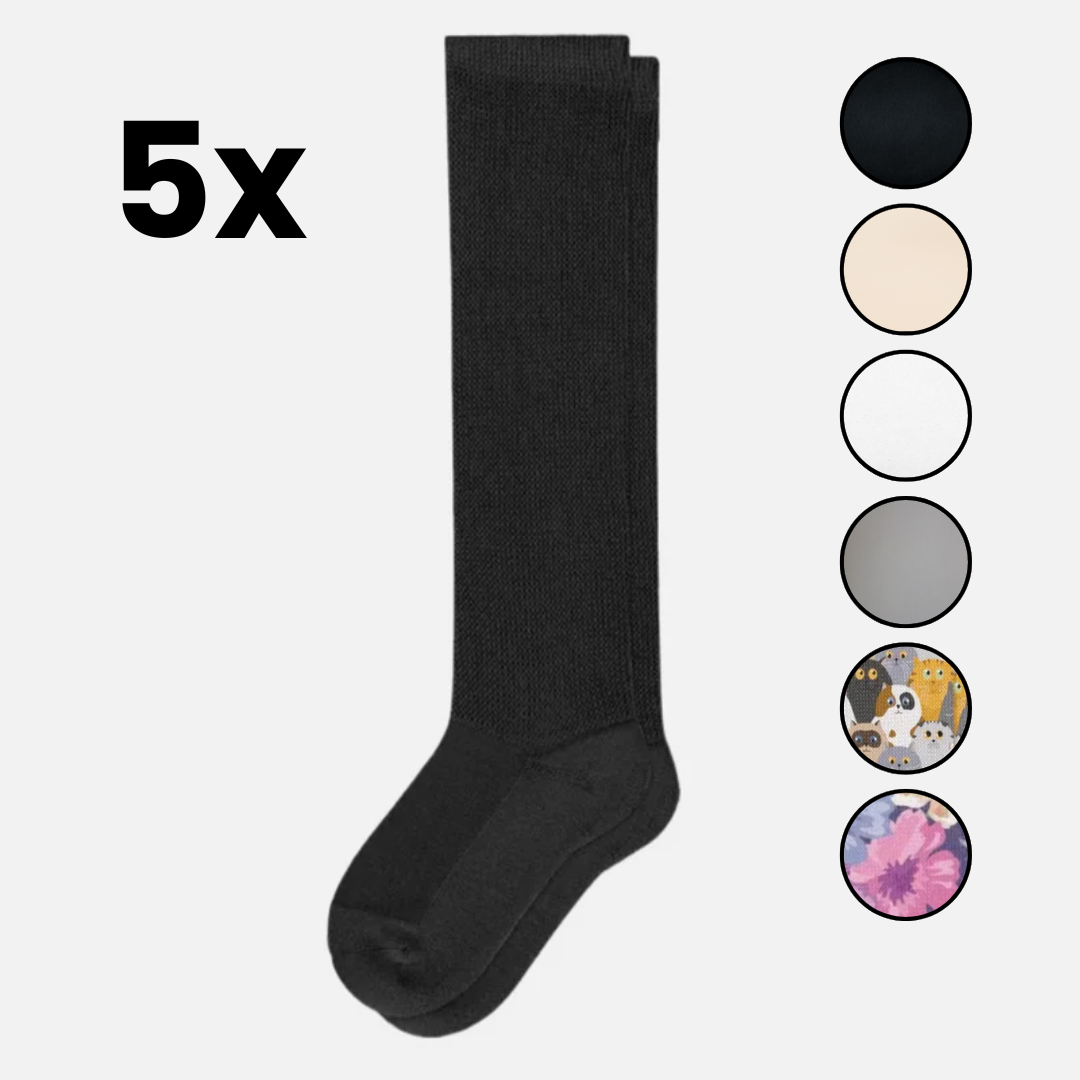 Instant Daily Relief 5-Pack | ComfiStretch™ Diabetic Socks