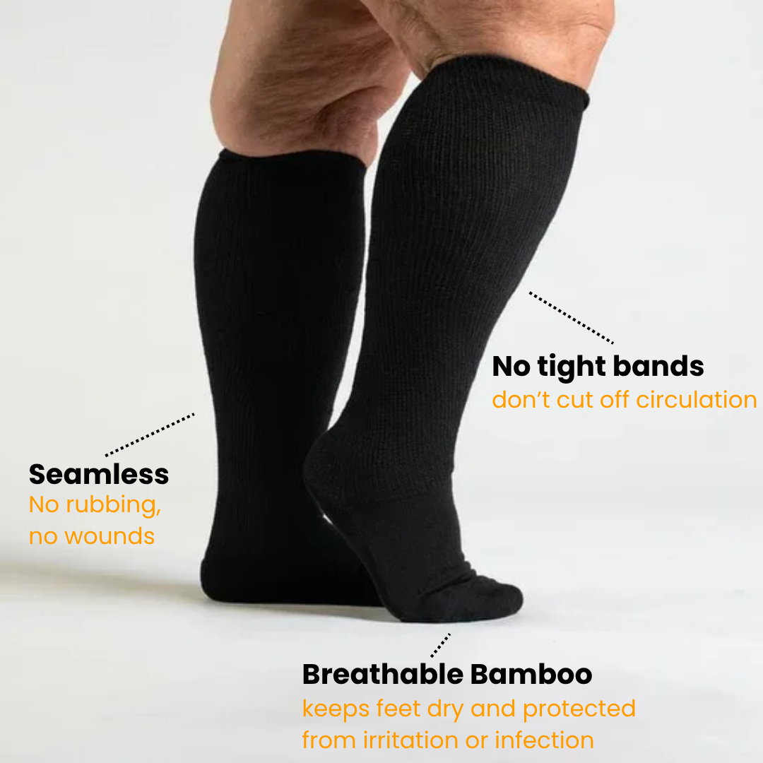 3-Pack White | Pain Relief ComfiStretch™ Socks