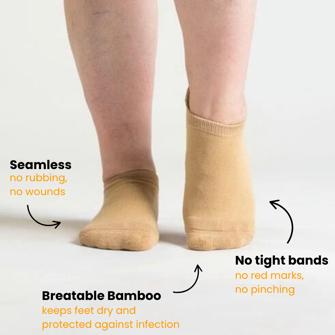 1+1 ComfiStretch™ Ankle Socks | 2-Pack Beige (Limited edition)