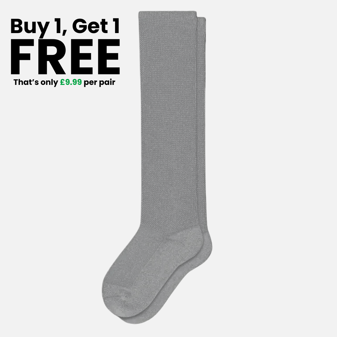 Gray | ComfiStretch™ Non-Binding Diabetic Socks