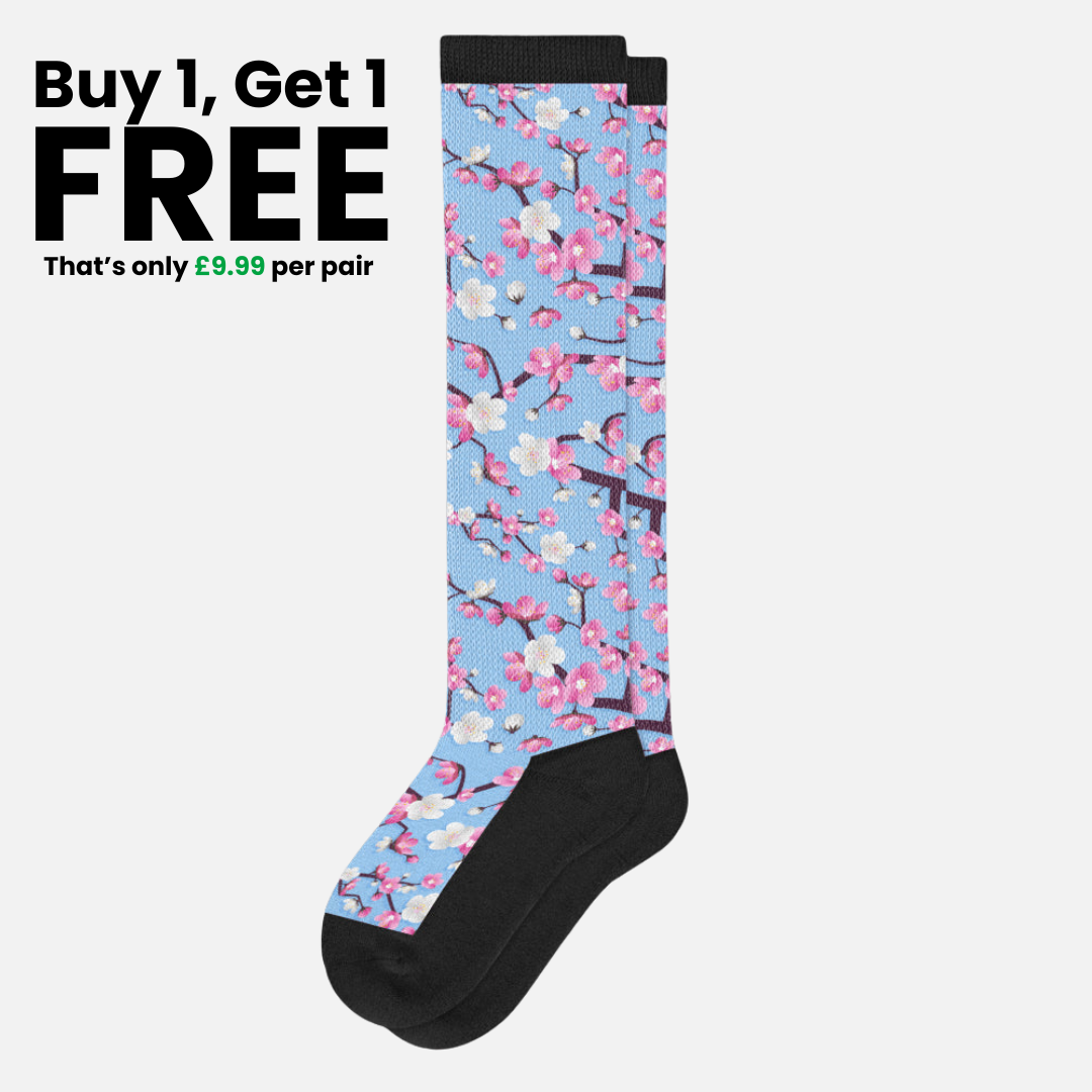 Summer Blossom | ComfiStretch™ Non-Binding Diabetic Socks