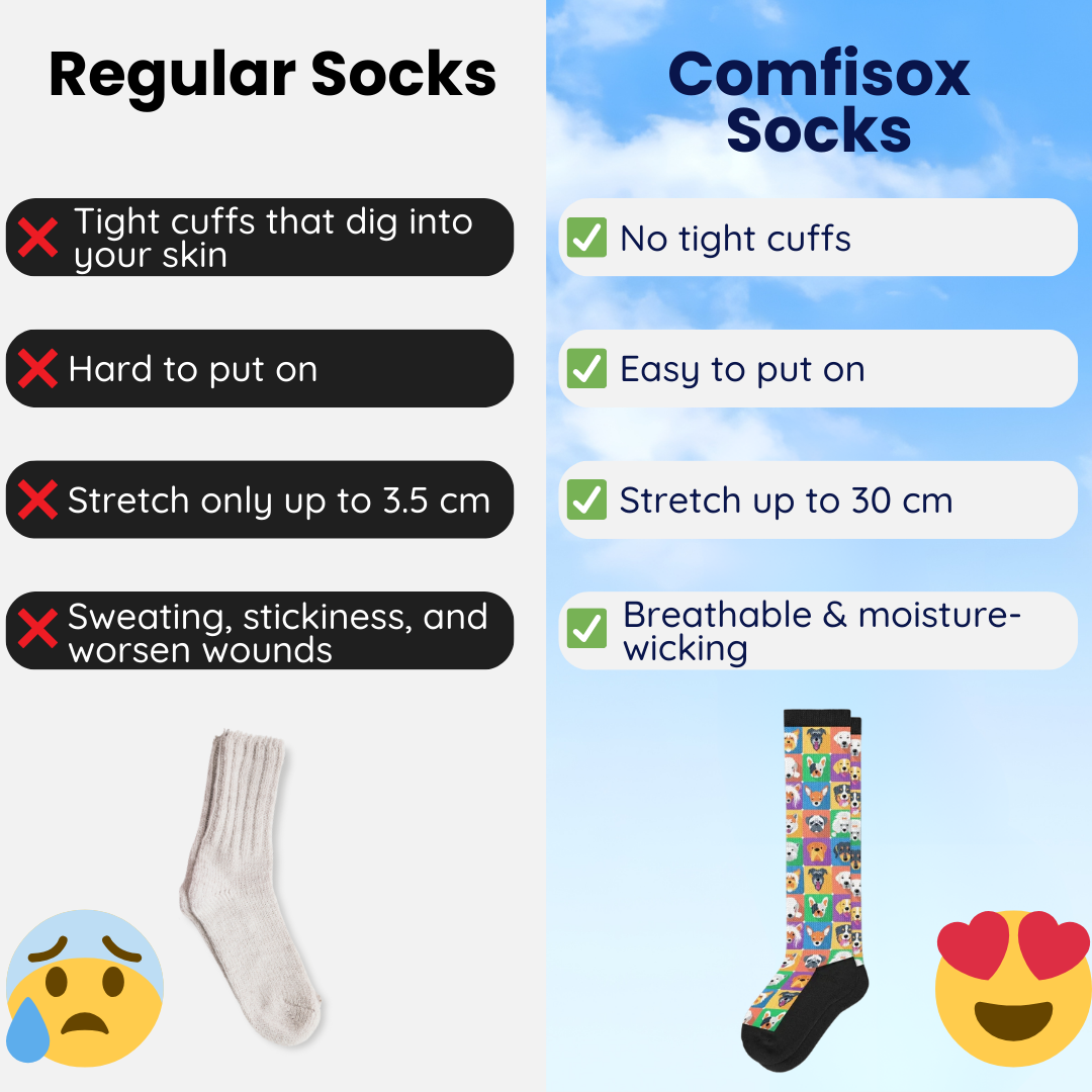 Black | Super-Stretch™ Diabetic Socks