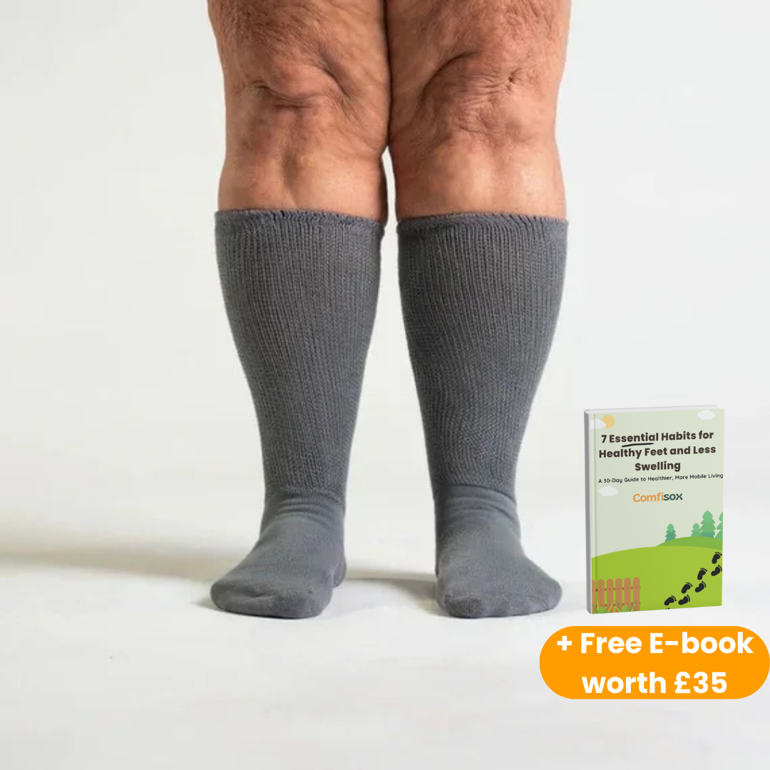 Grey | Super-Stretch™ Diabetic Socks