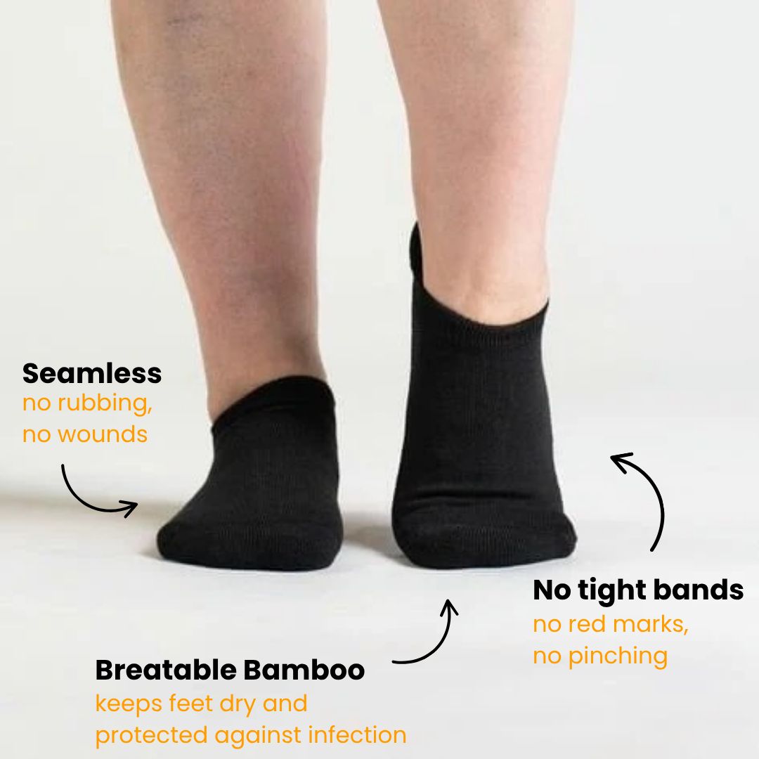 ComfiStretch™ Ankle Socks | Black