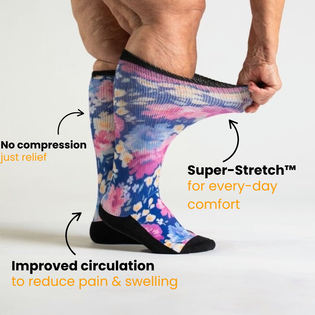 Black | Super-Stretch™ Diabetic Socks