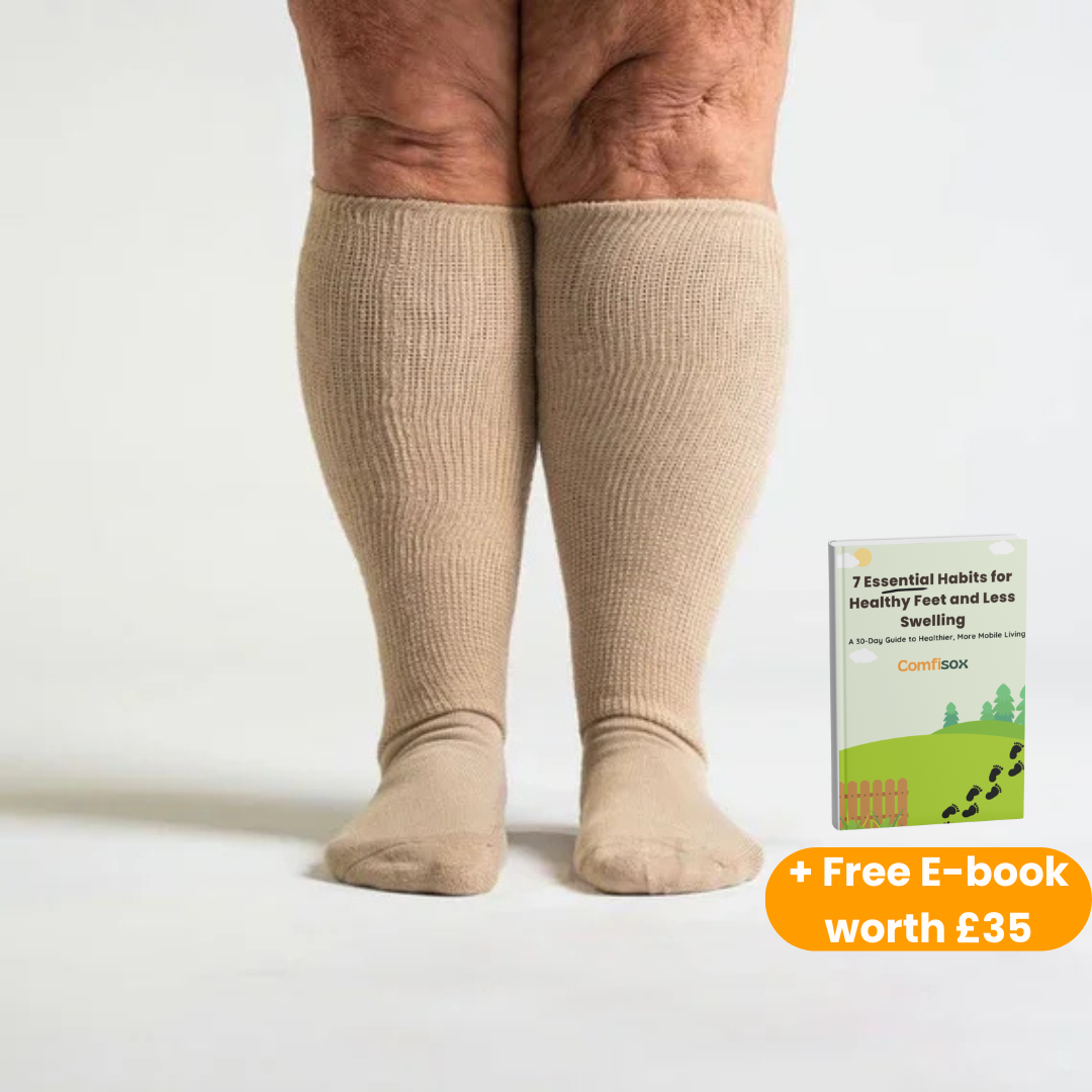 Beige | Super-Stretch™ Diabetic Socks