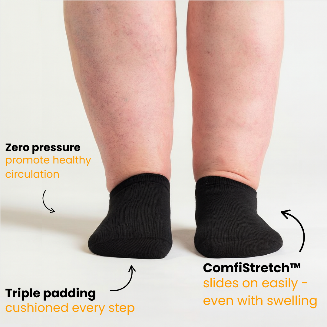 ComfiStretch™ Ankle Socks | Black
