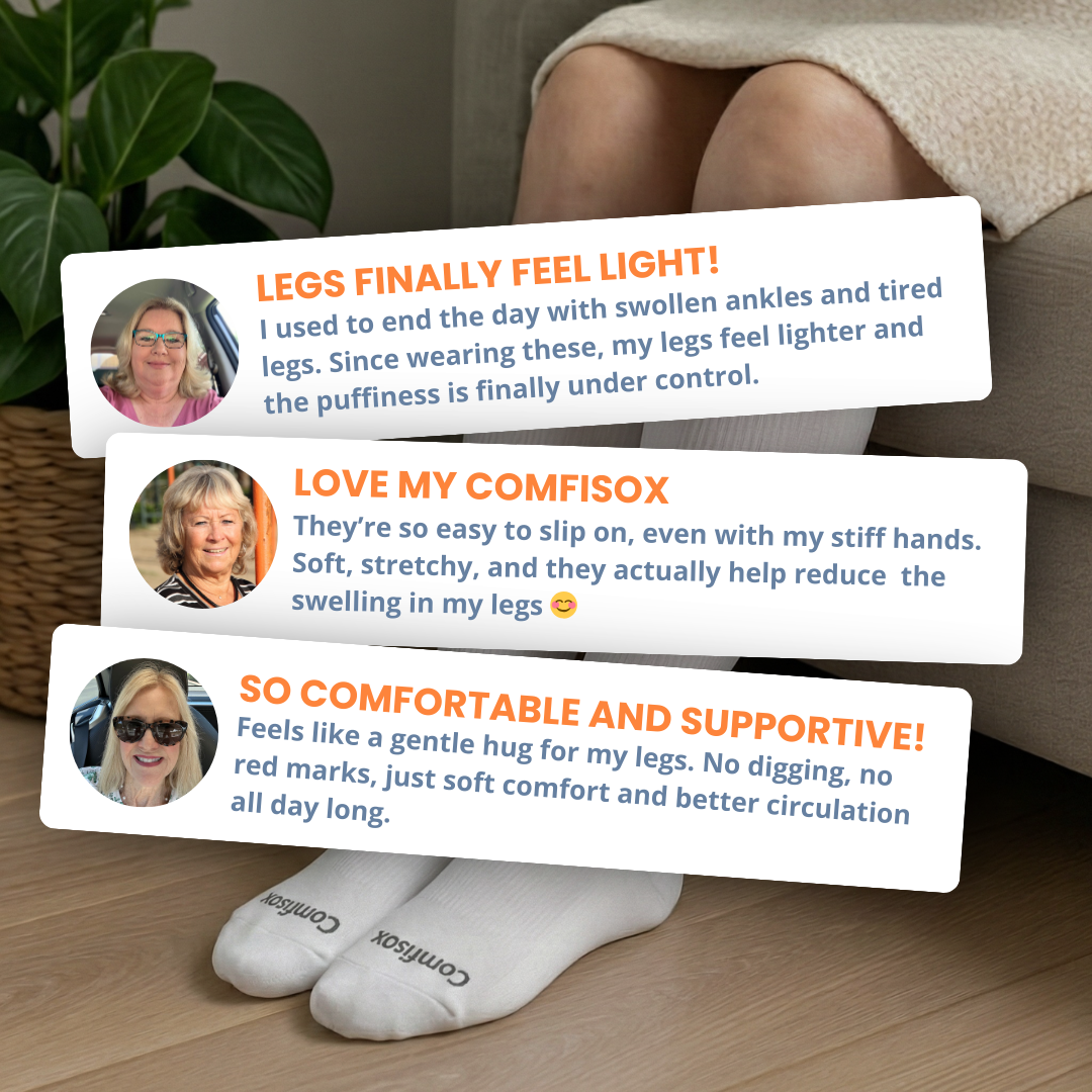 Compression Socks for Swollen Legs & Wide Calves
