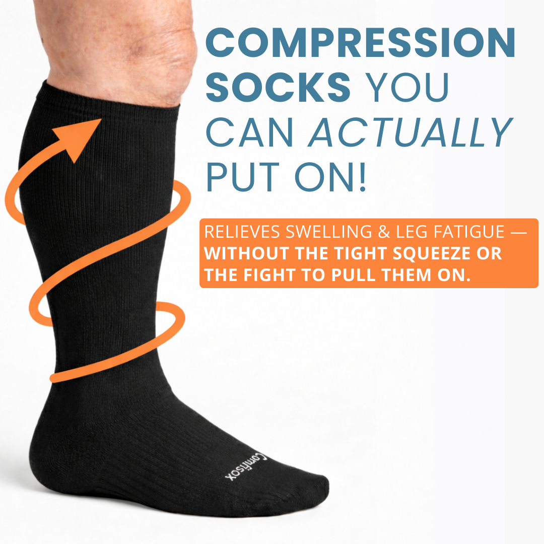 Compression Socks for Swollen Legs & Wide Calves