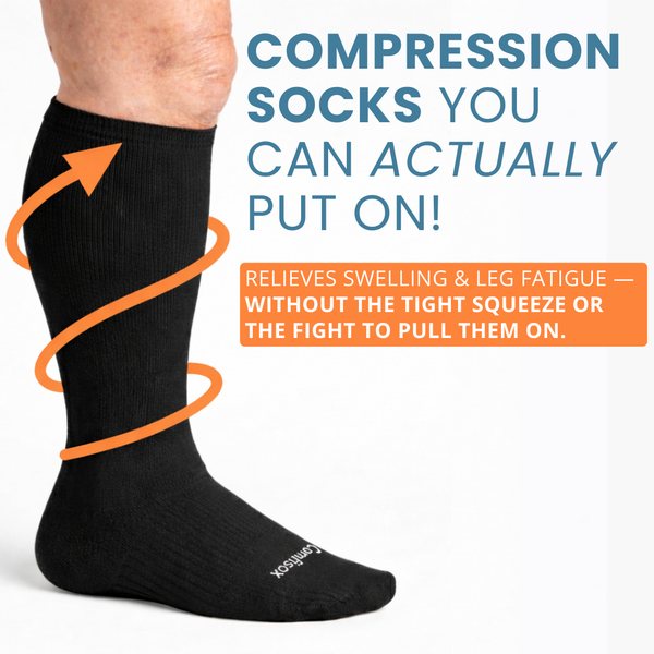 ++ Compression Socks for Swollen Legs & Wide Calves