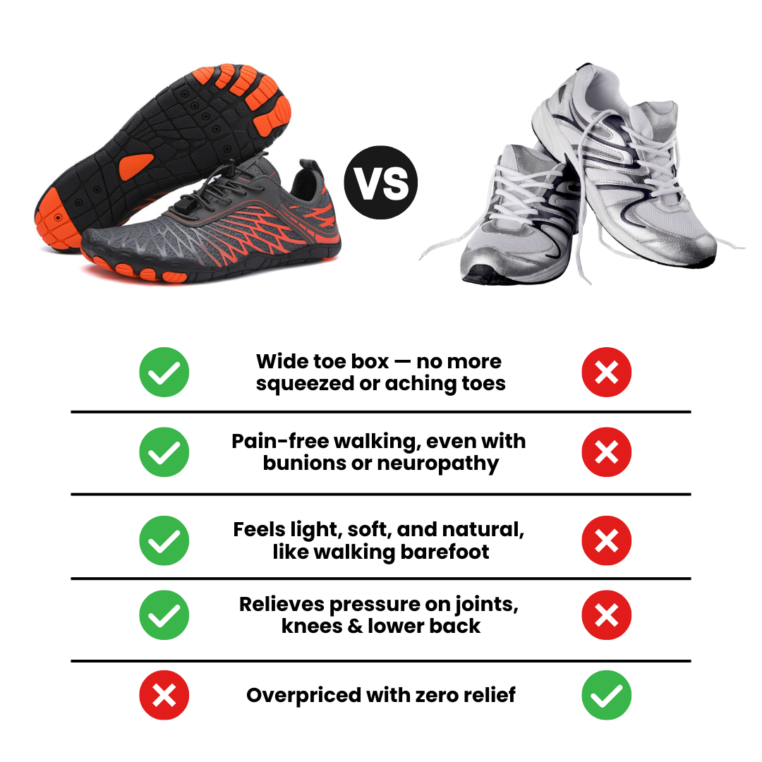 GlideFit™ – Barefoot Shoes for Natural Comfort & Zero Pressure (Unisex) (BOGO)